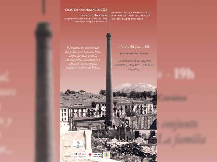 Cartel ciclo de conferencias sobre el textil del CEB