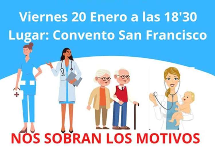 Vista parcial del cartel anunciador de la convocatoria 