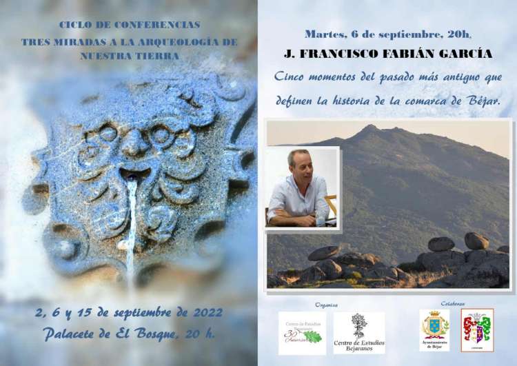 Cartel conferencia del arqueólogo Francisco Fabián García
