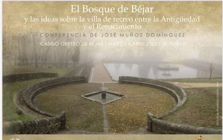 Cartel conferencia de José Muñoz sobre El Bosque de Béjar