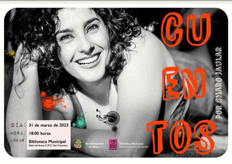 Cartel cuentacuentos con la fotografía de Charo Jaular