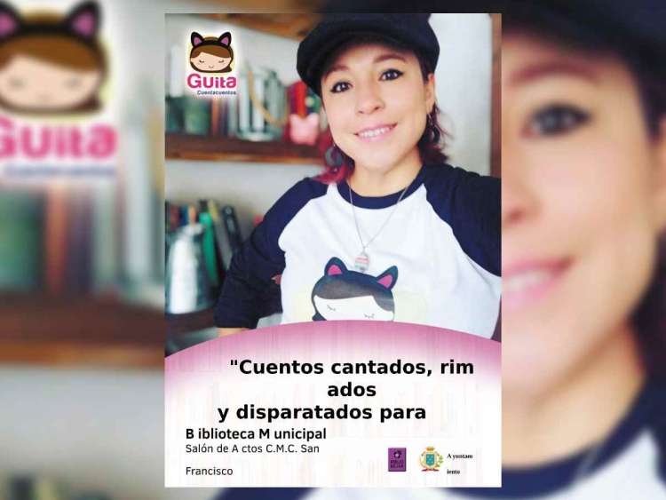 Cartel del nuevo cuentacuentos en la Biblioteca de Béjar