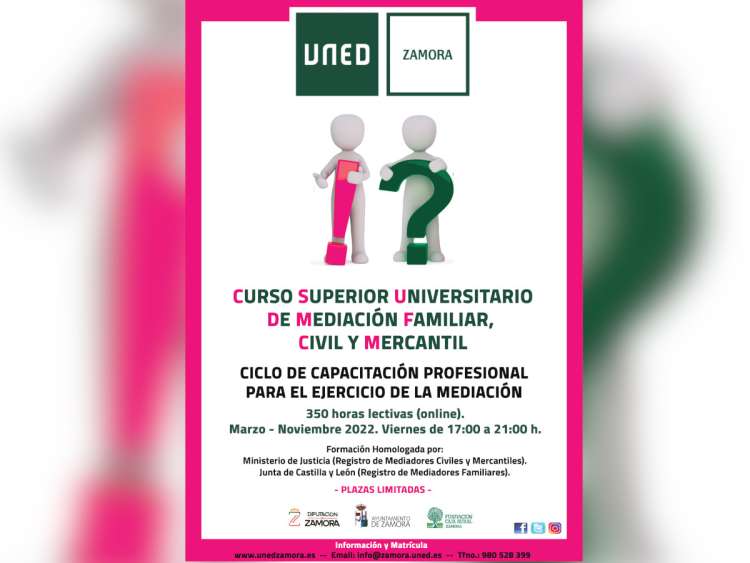 Curso Superior Universitario de Mediación Familiar, Civil y Mercantil ,UNED Béjar
