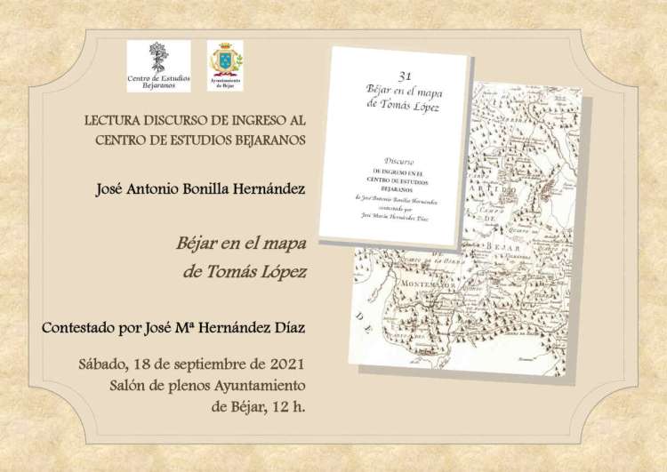 Cartel con texto y foto del discurso