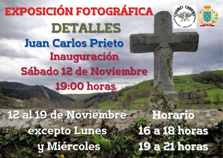 Cartel anunciador de la exposición detalles, Casino Obrero de Béjar