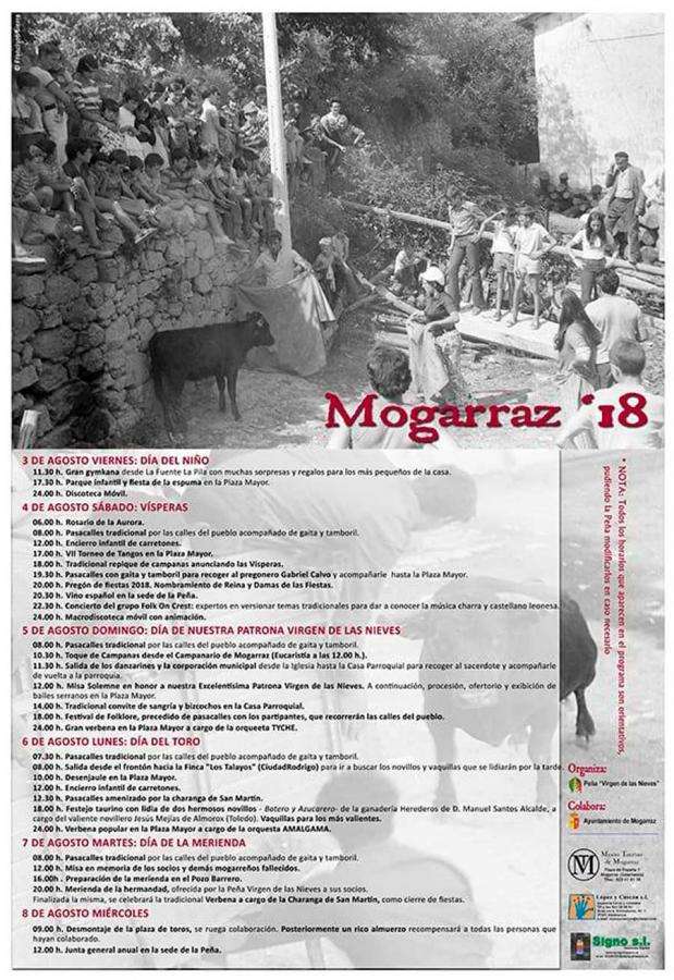 Cartel de fiestas de Mogarraz
