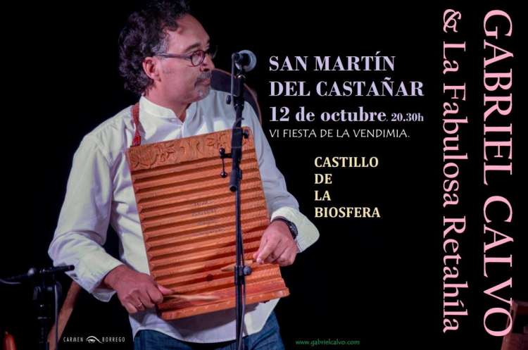 Cartel anunciador de la actuación de Gabriel Calvo