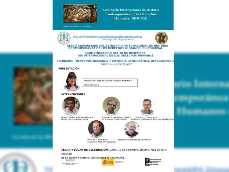 Cartel anunciador de la actividad