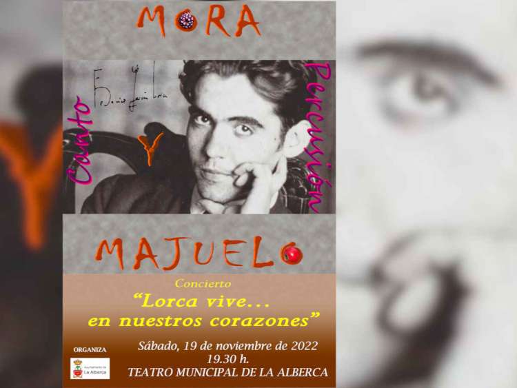 Cartel de la actuación de Mora y Majuelo en La Alberca