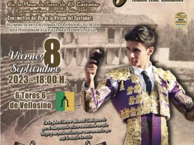 cartel de la corrida de toros de Béjar