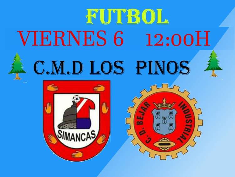 Cartel con los escudos de ambos clubes