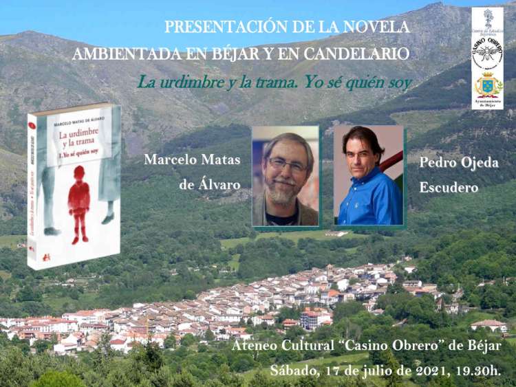 Cartel anunciador del acto de presentación de la novela