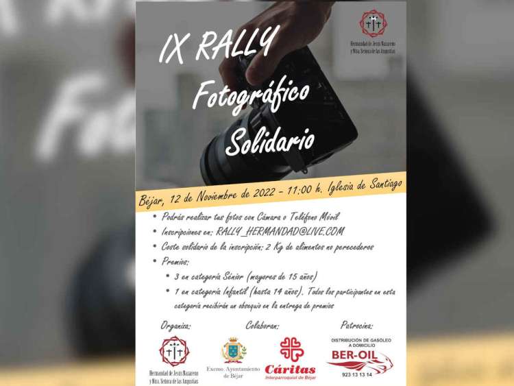 Cartel de la novena edición del Rally fotográfico de la Hermandad