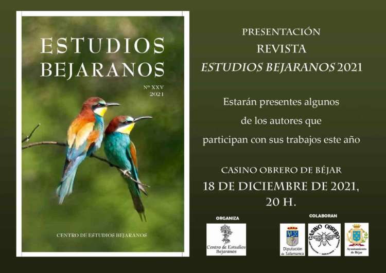 Cartel presentación Revista del Centro de Estudios Bejaranos 2021