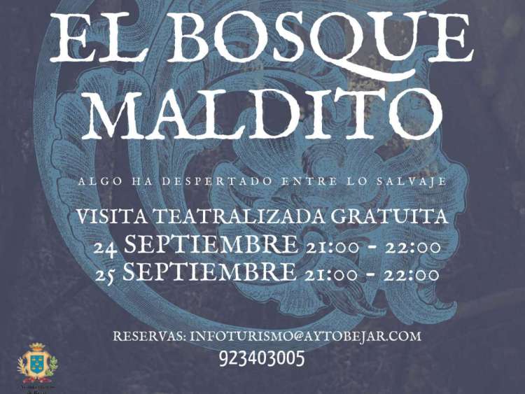 Cartel visitas teatralizadas a El Bosque de Béjar