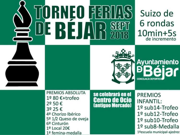 Cartel Torneo de Ferias de Ajedrez