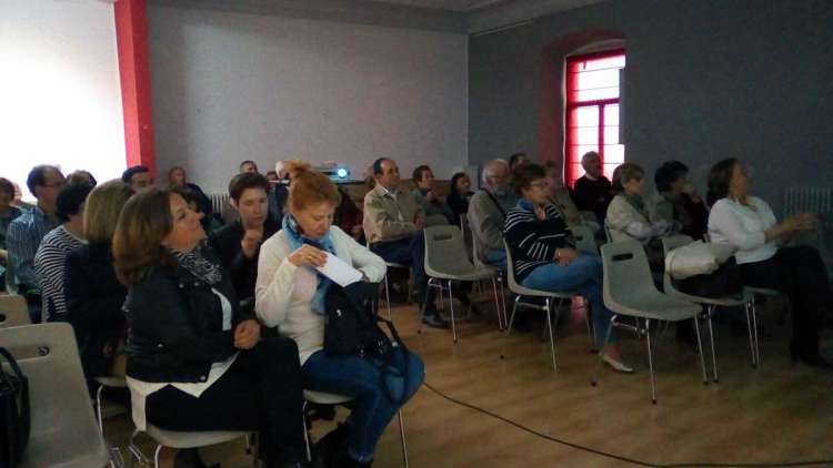 Asistentes a la conferencia sobre La Tarasca de Béjar. Casino Obrero
