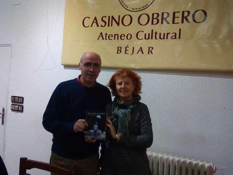 José Carlos Iglesias Dorado y Carmen Carpio durante la presentación