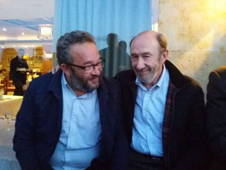 Jose Luis Rodríguez Celador junto a Alfredo Pérez Rubalcaba