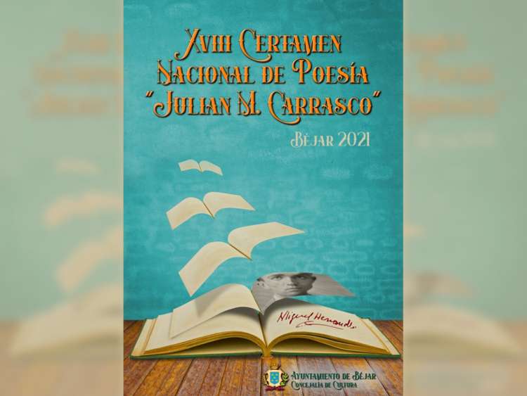 Cartel del Certamen Nacional de Poesía "Julián M. Carrasco"