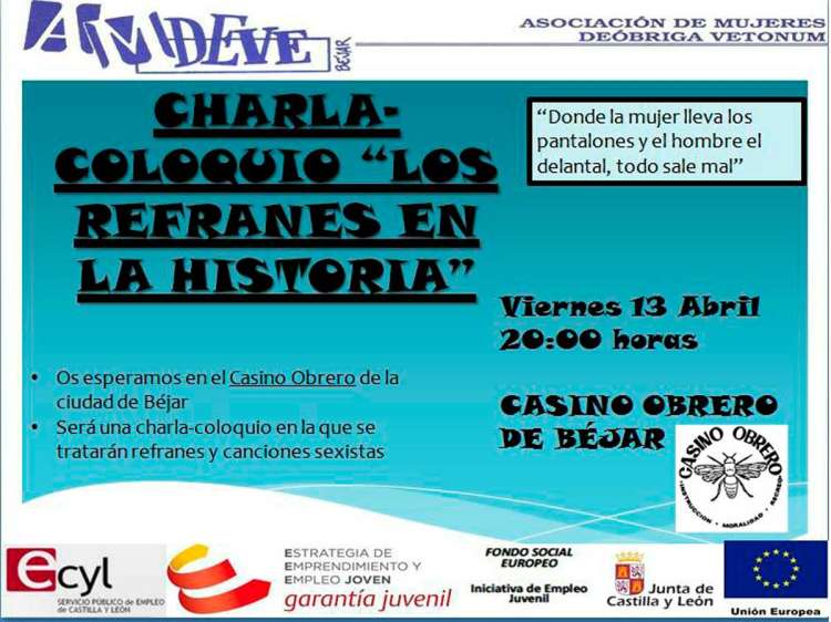 Cartel anunciador de la actividad