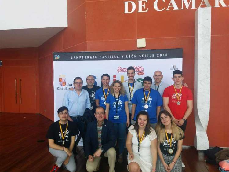 Galardonados del CIFP Ciudad de Béjar en los en los campeonatos regionales de FP “Castilla y León Skills 2018”