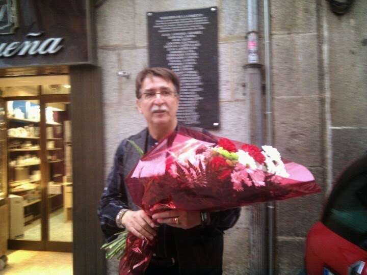 Cipriano González en una edición pasada del homenaje a los mártires de la Libertad