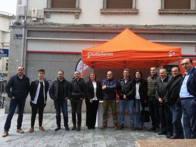Miembros de la formación de Ciudadanos en Béjar