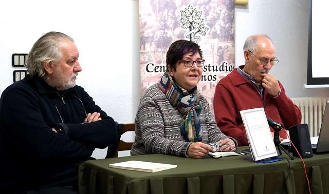 Comendador, Montero y Gutierrez en la presentación de la biografía