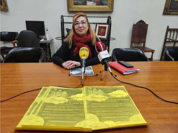Concajala de cultura durante la presentación de la Cabalgata de Reyes Magos de Béjar