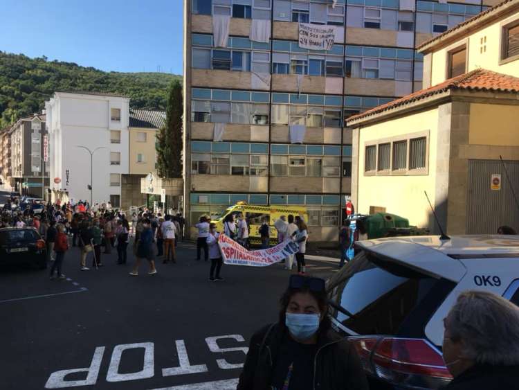 Concentración frente al hospital bejarano