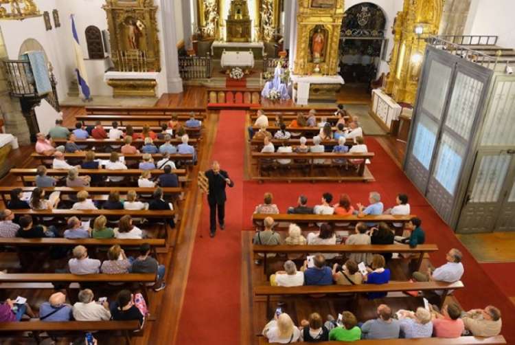 Vista aérea del interior de la Iglesia de Santa María la Mayor, Béjar