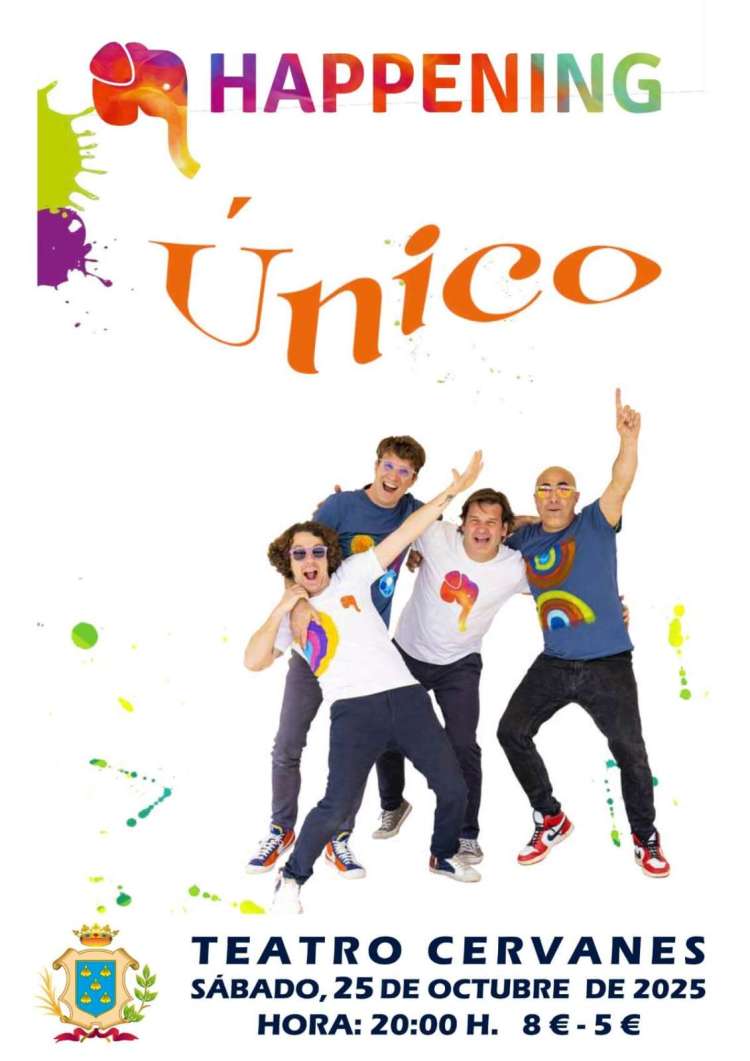 Grupo Happening en su espectáculo familiar de rock en el Teatro Cervantes de Béjar