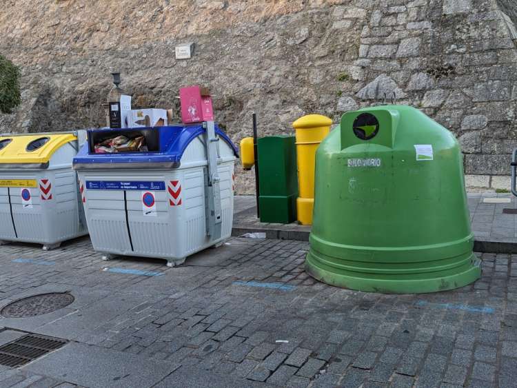 contenedores de basura en Béjar