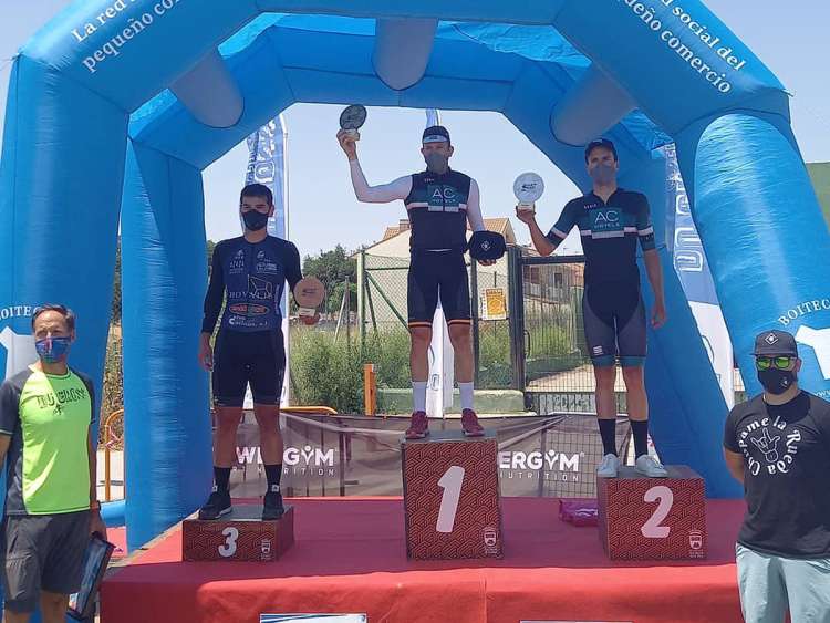 Alberto Bejarano en el pódium de San Martín de la Vega