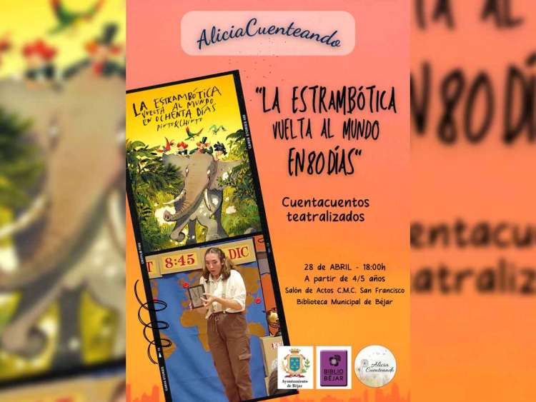 Cartel anunciador del cuentacuentos en el Centro de Cultura de Béjar