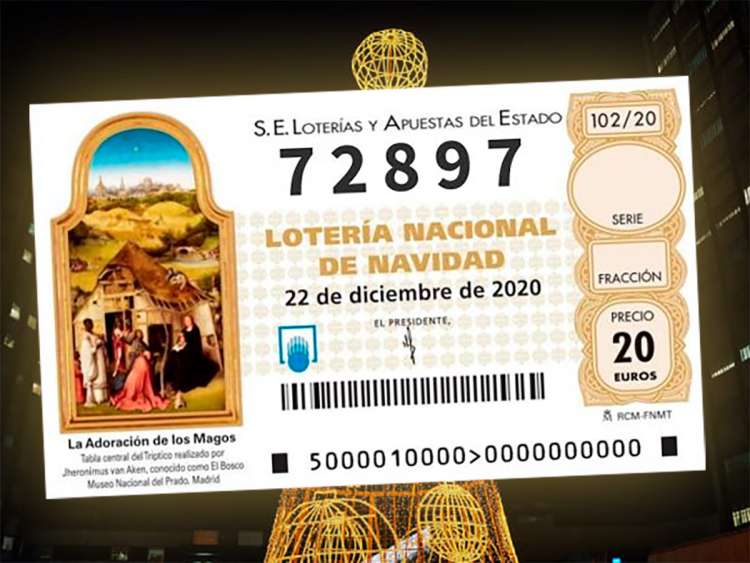 Reproducción de un decimo agraciado con el gordo