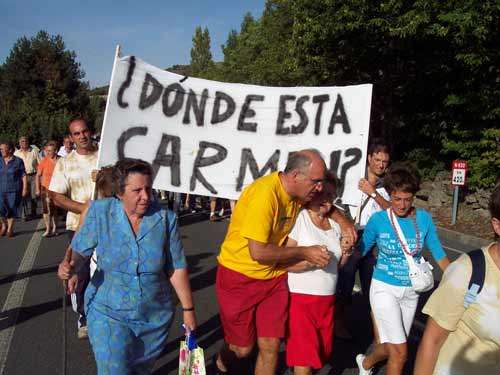 Marcha por la desaparición de María del Carmen Hernández