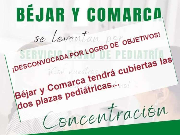 Cartel desconvocando las protestas