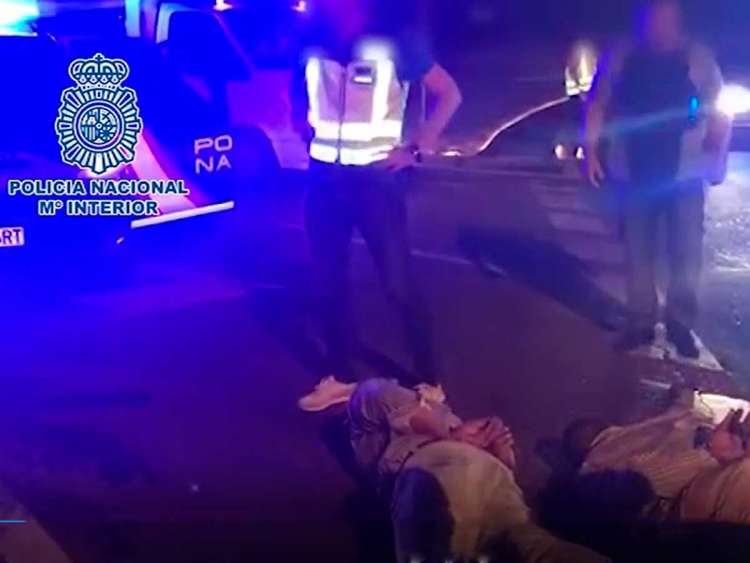 Fotograma video policial de la detención