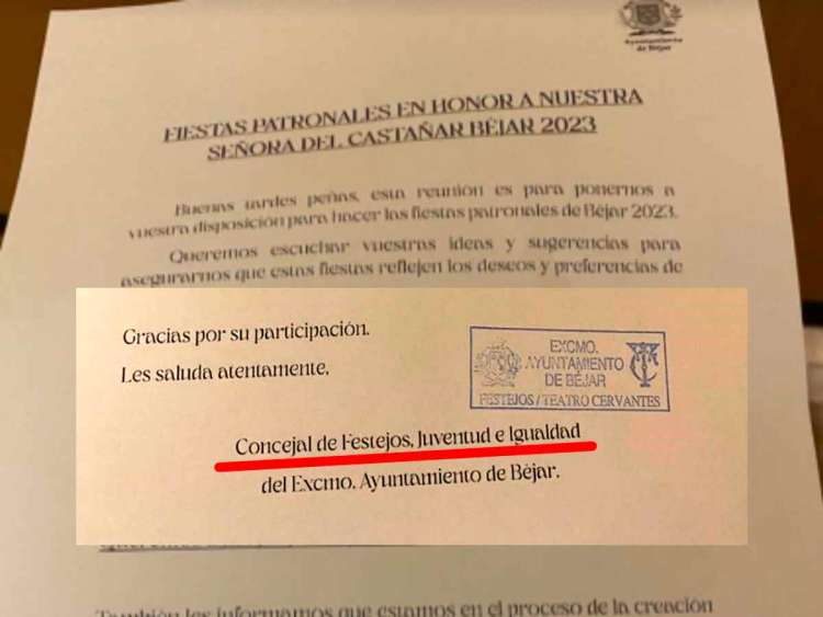 Documento con la polémica atribución de funciones