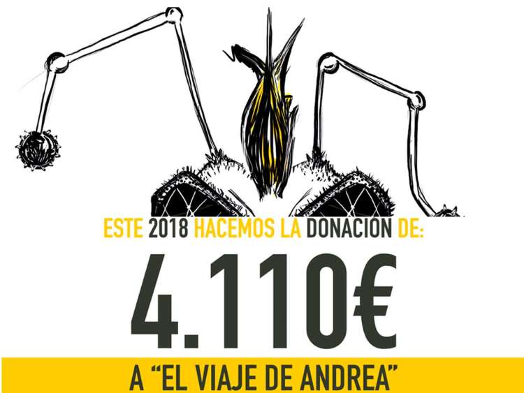 Infografía donación festival Abejarock