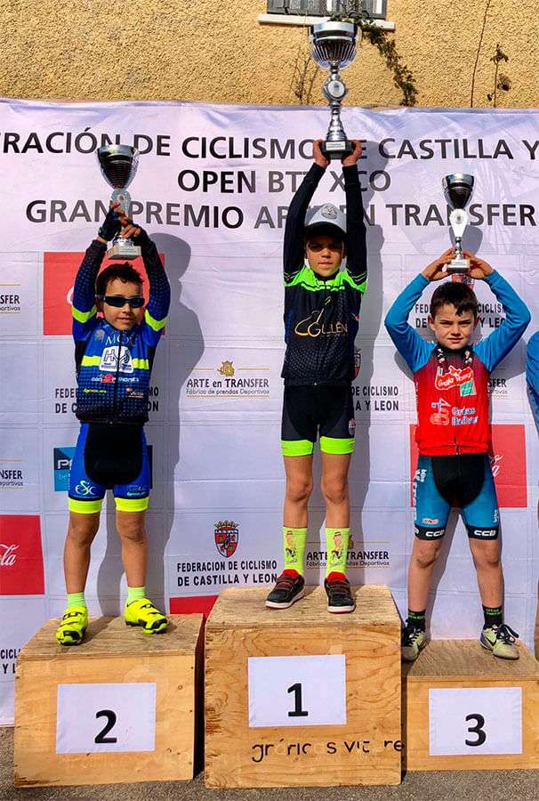 David Martín en el pódium de Saucelle