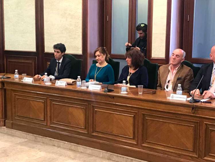 Ediles del PP durante la toma de posesión de Elena Martín Vázquez