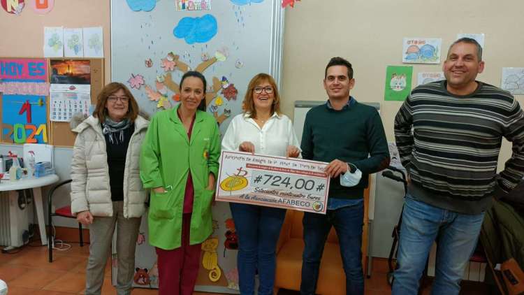 Entrega de cheque a AFABECO Béjar