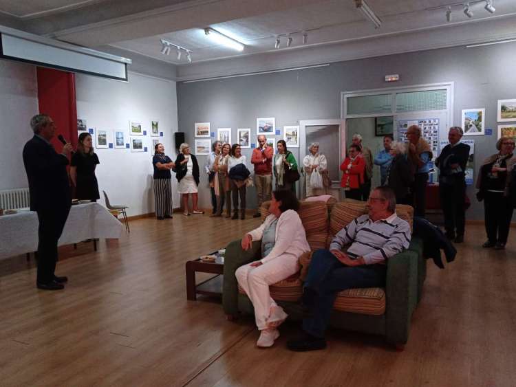 Inauguración de la exposición de Juan Luis Olleros Izard