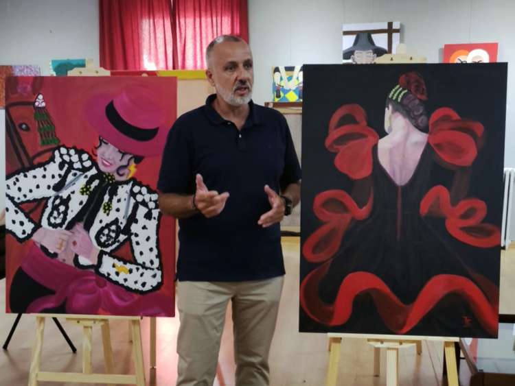 Fernando Sánchez presenta sus obras en el Casino Obrero de Béjar