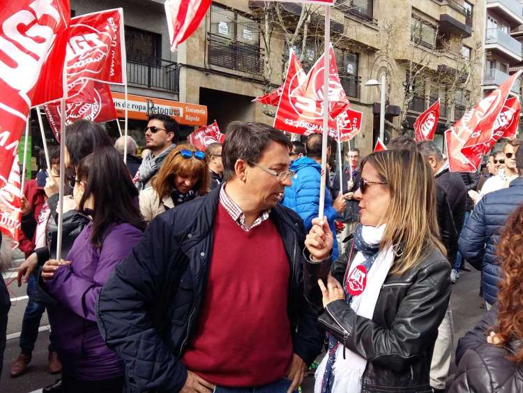 Fernando Pablos en la concentración