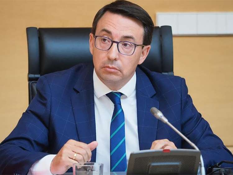 Fernando Pablos durante una comparecencia