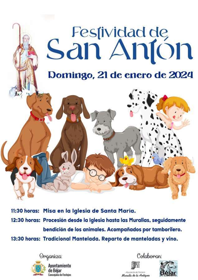 Cartel Festividad de San Antón en Béjar